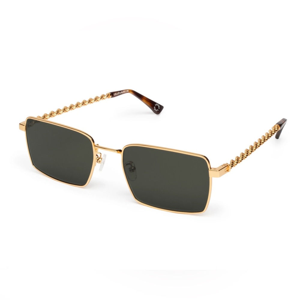 NWT LELLO x AUREUM limited edition sunglasses in color black truffle